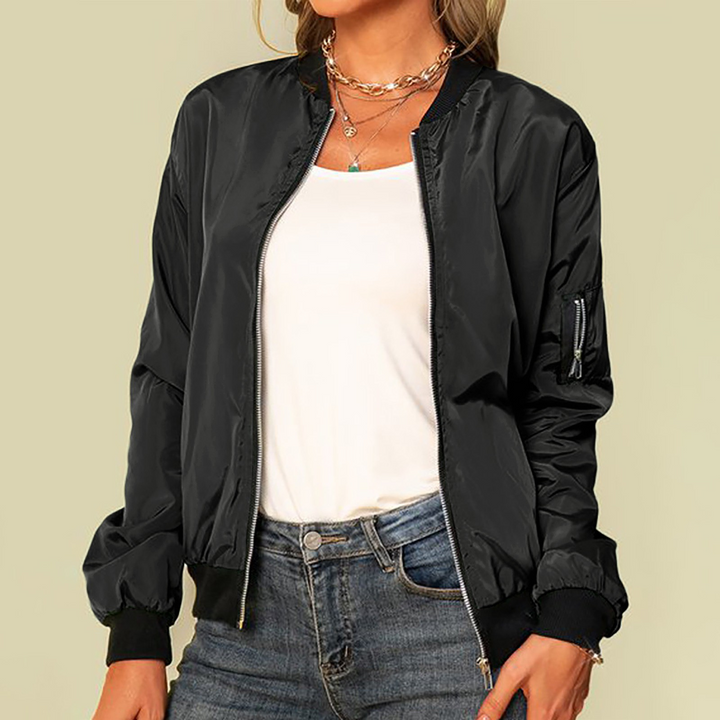 Aliams | Klassisches Lässiges Bomberjacke Damen