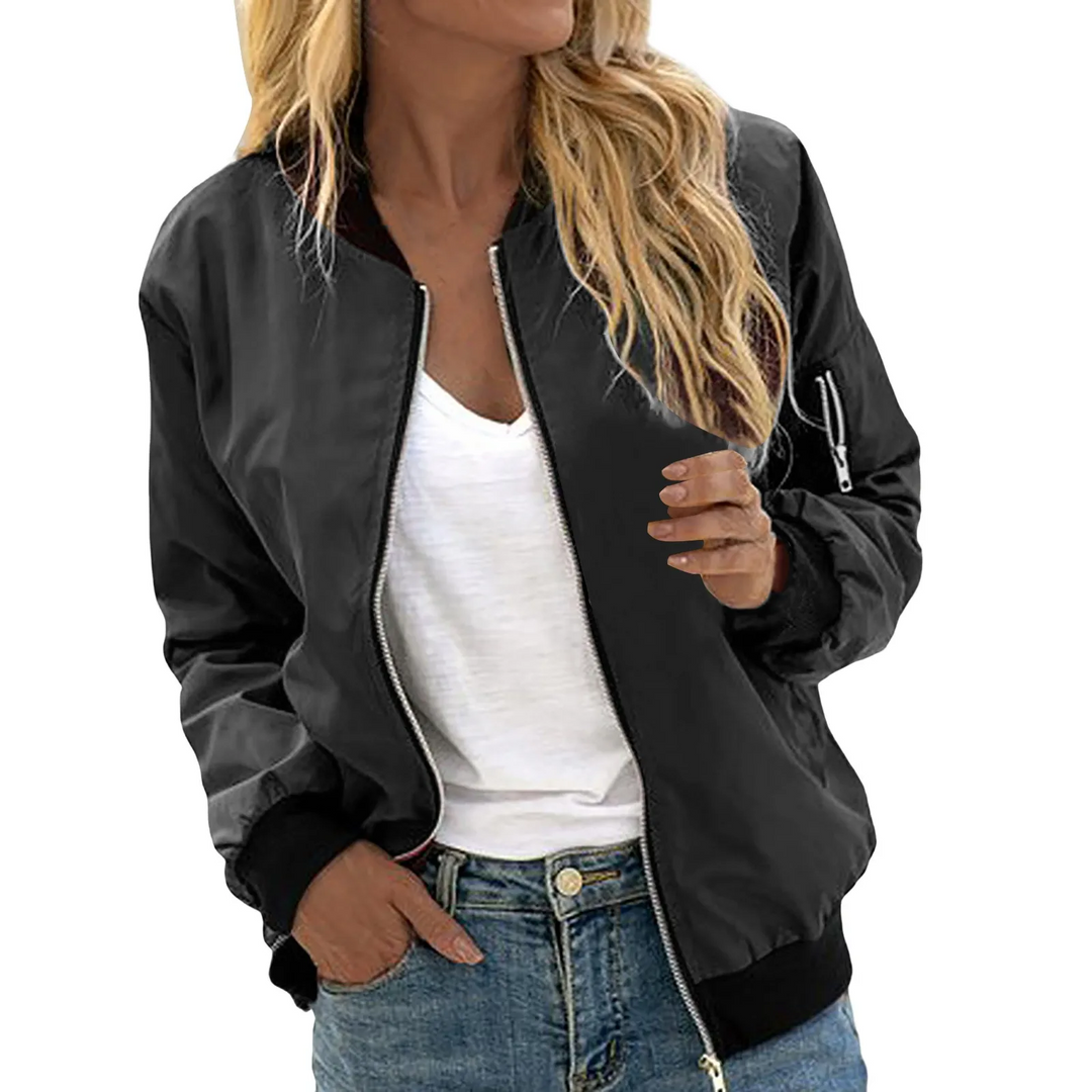 Aliams | Klassisches Lässiges Bomberjacke Damen