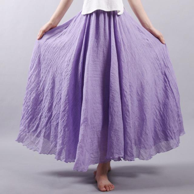 Aliams | Lässig Fallender Boho Maxi Rock für Damen