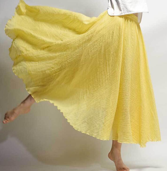 Aliams | Lässig Fallender Boho Maxi Rock für Damen