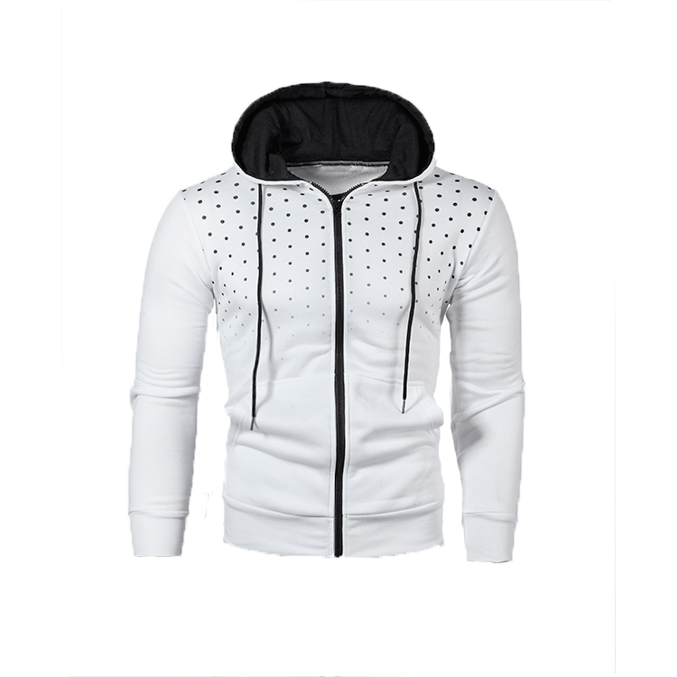 Herren Sportlicher Kapuzenpullover mit innovativem Lochmuster und praktischem Reißverschluss Aliams