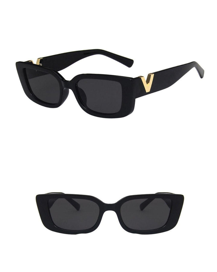 Aliams | Weinlese Sonnenbrille Trendy Sonnenbrille für Einen Stilvollen Look