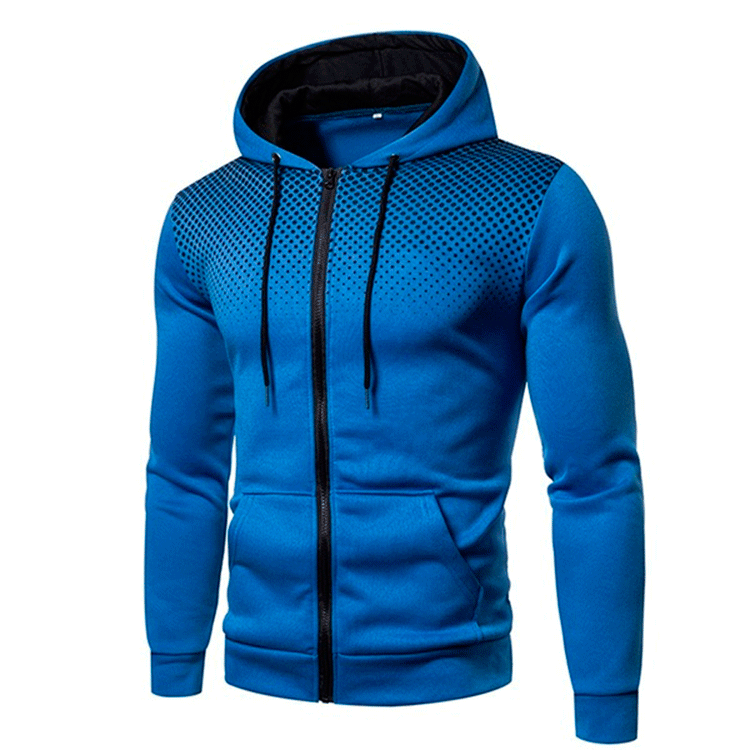 Herren sportlicher Kapuzenpullover mit modernem Kontrastdesign Aliams