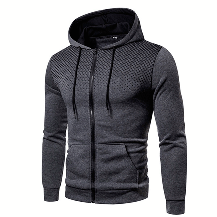 Herren sportlicher Kapuzenpullover mit modernem Kontrastdesign Aliams