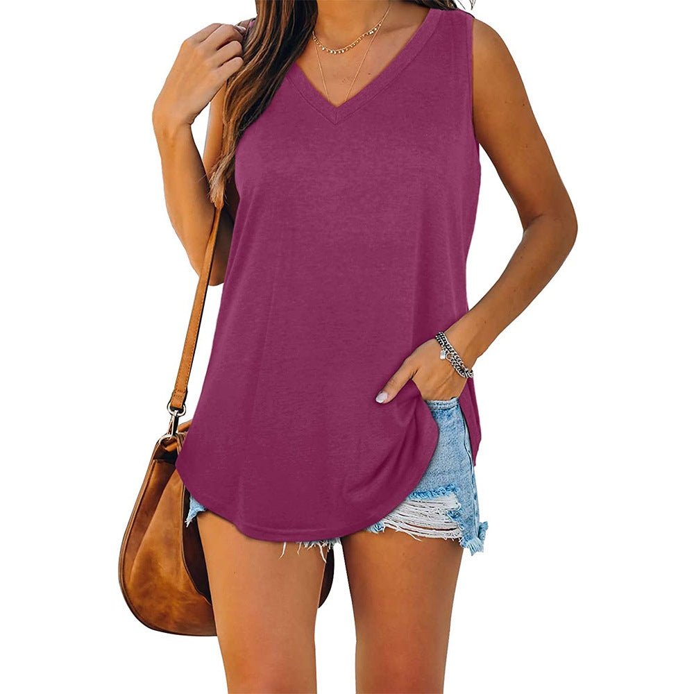 Aliams | Mckayla Jersey V-Ausschnitt Tank-Top