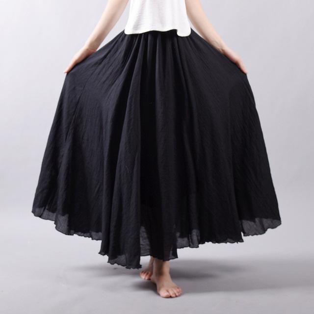 Aliams | Lässig Fallender Boho Maxi Rock für Damen