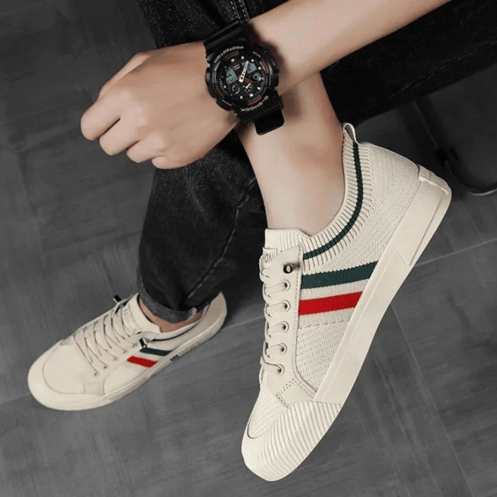 Aliams | Lässige Sneakers Mit Strickmuster Für Männer