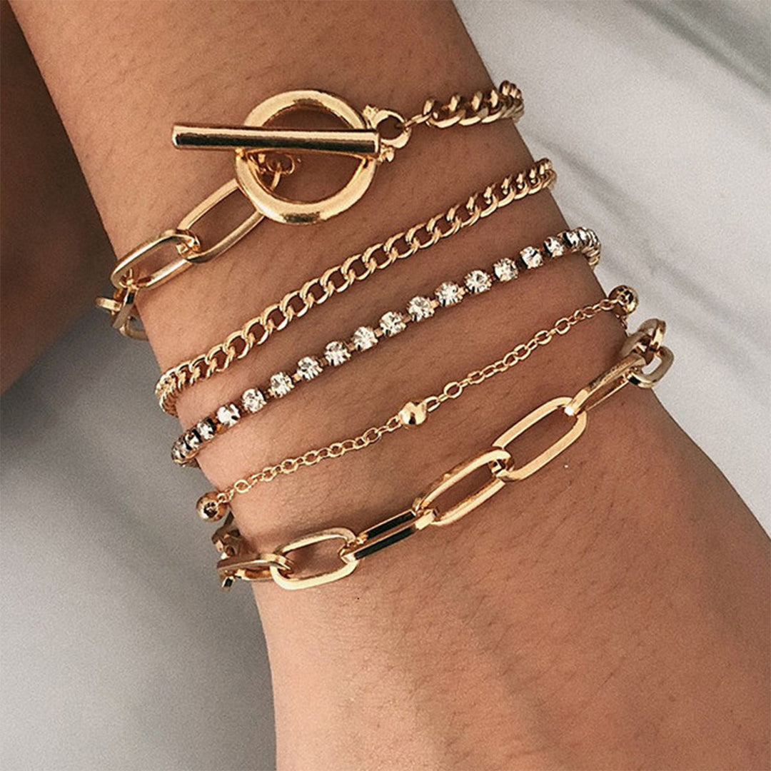 Aliams | Teiliges Modisches Charm-Armband mit Geometrischem Muster