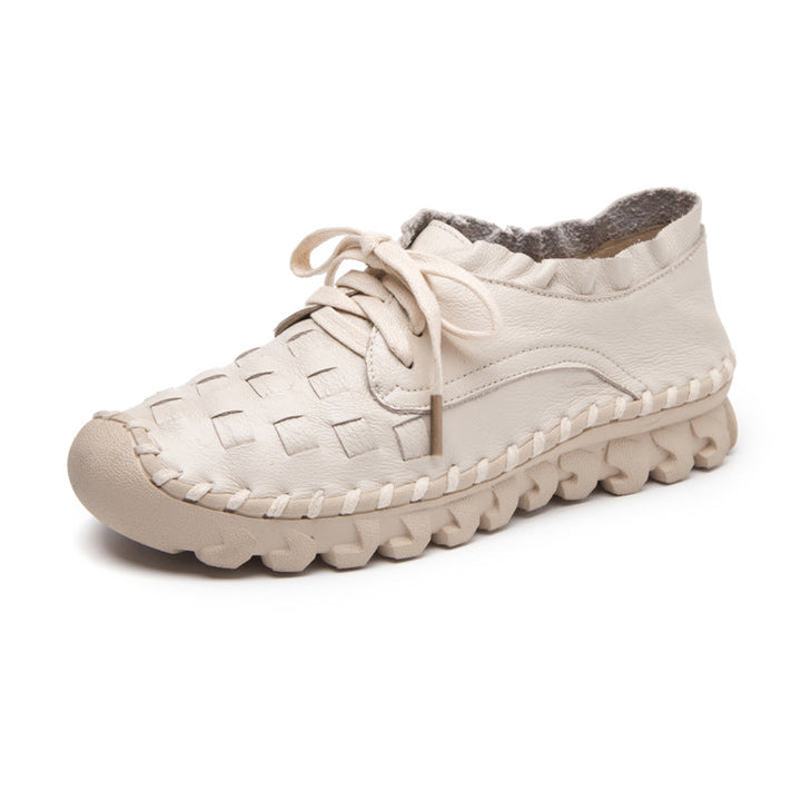 Aliams | Retro Künstlerisch Echtes Leder Damen Schuhe