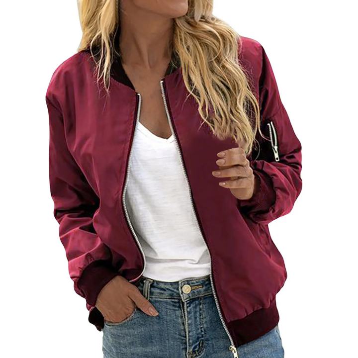 Aliams | Klassisches Lässiges Bomberjacke Damen