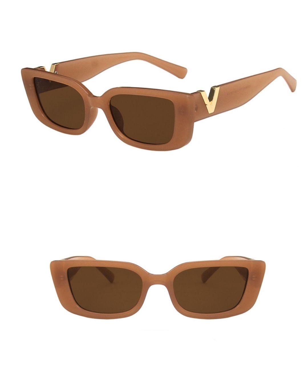 Aliams | Weinlese Sonnenbrille Trendy Sonnenbrille für Einen Stilvollen Look