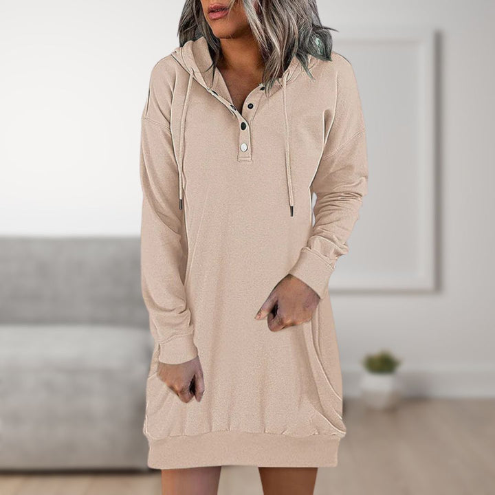 Aliams | Kapuzenkleid Trendy Kapuzen Pullover für Damen