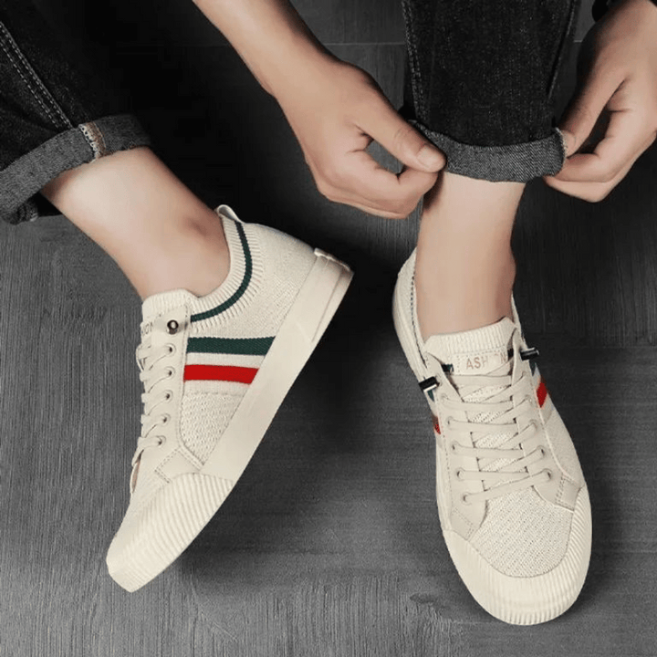 Aliams | Lässige Sneakers Mit Strickmuster Für Männer
