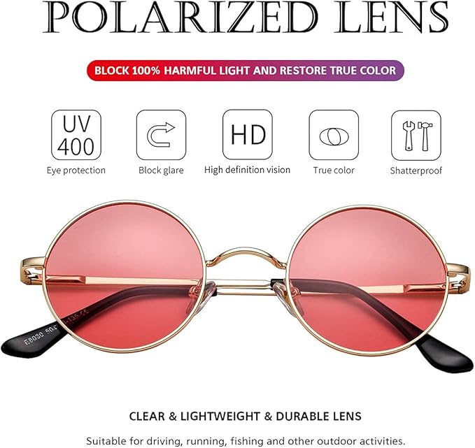 Aliams | Runde Polarisierte Sonnenbrille