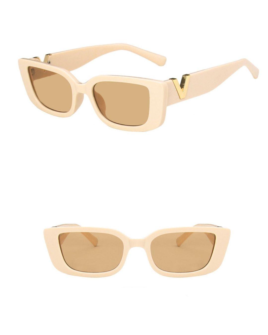 Aliams | Weinlese Sonnenbrille Trendy Sonnenbrille für Einen Stilvollen Look