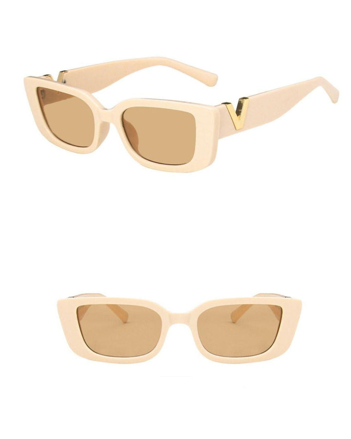 Aliams | Weinlese Sonnenbrille Trendy Sonnenbrille für Einen Stilvollen Look