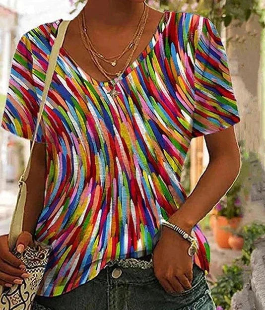 Aliams | Buntes Freizeit-Top