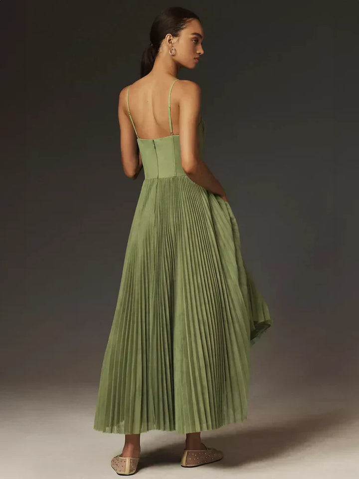 Aliams | Leben Midi Kleid Plissierter Tüll mit Bustier