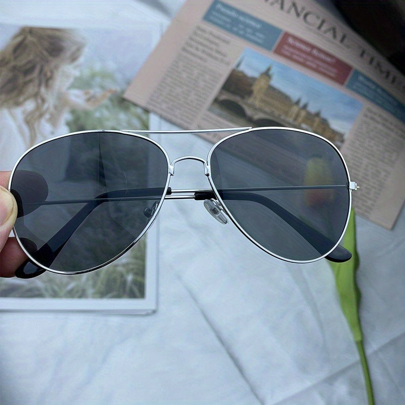 Aliams | Klassische Aviator-Sonnenbrille mit Goldenem Rahmen für Damen