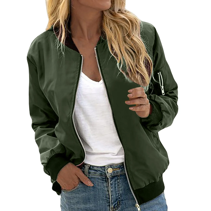Aliams | Klassisches Lässiges Bomberjacke Damen