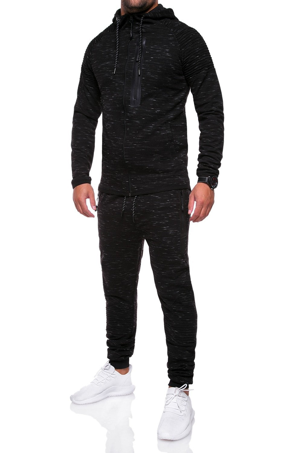 Herren Sportlicher Trainingsanzug mit atmungsaktiven Einsätzen und modernem Reißverschluss Aliams