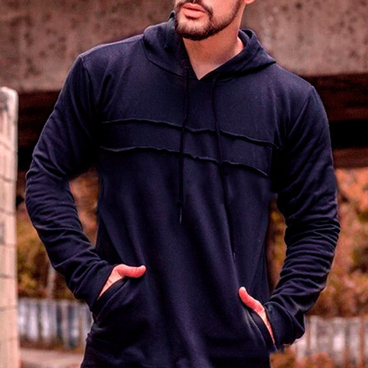 Herren Sportlicher Kapuzenpullover mit innovativem Design und praktischen Taschen Aliams