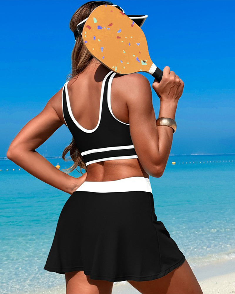 Aliams | Set Schnell Trocknend Zweiteiliges Schwimmrock