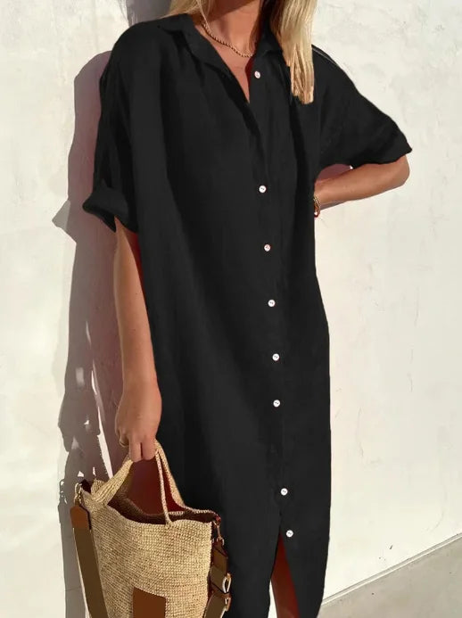 Aliams | Leinen Hemdkleid