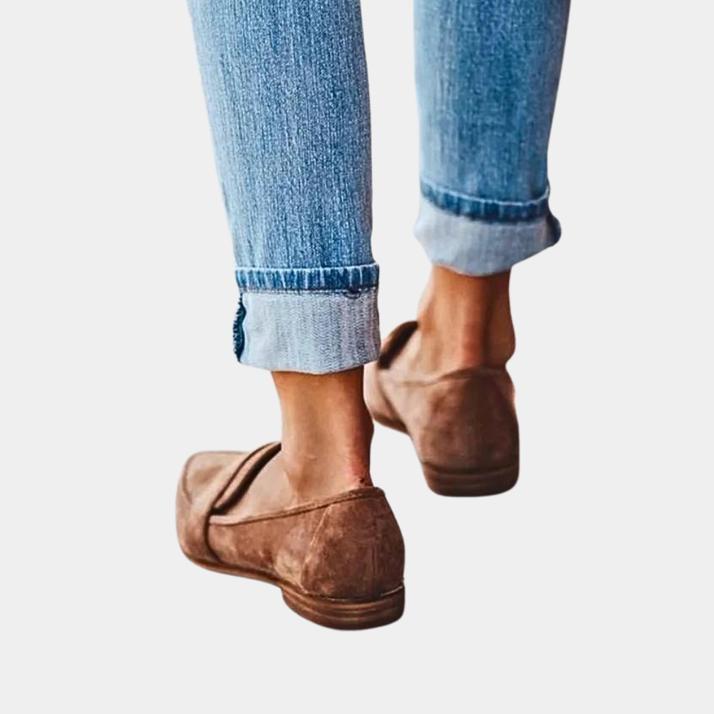 Aliams | Slipper Loafers Wildlederlook für Damen