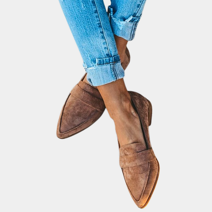 Aliams | Slipper Loafers Wildlederlook für Damen