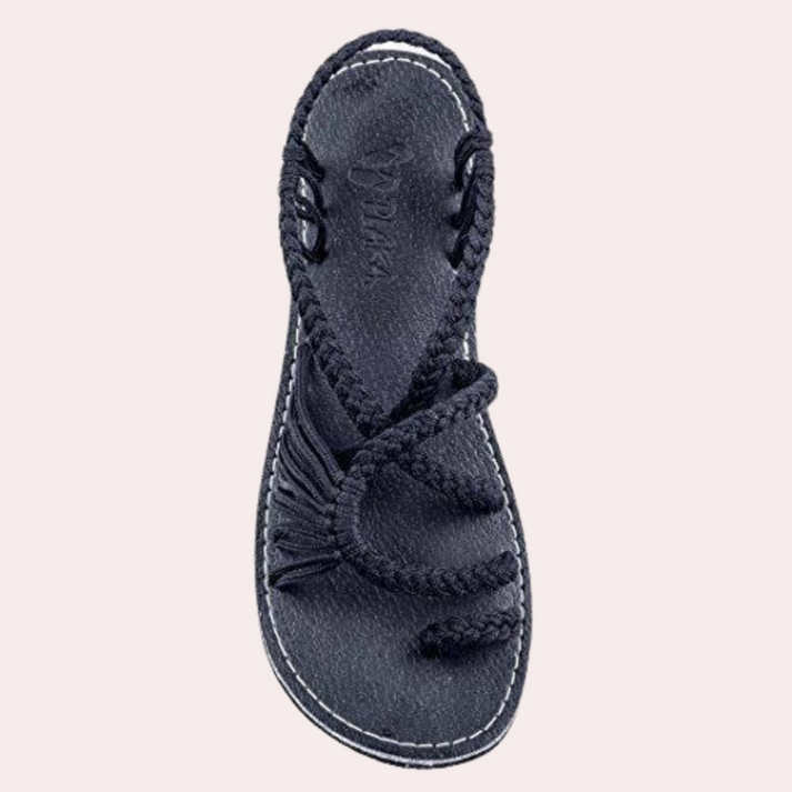 Aliams | Leichte Flache Riemchensandalen mit Offenem Zehendesign für Komfort