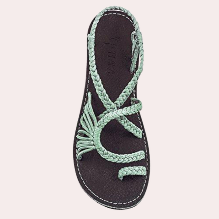 Aliams | Leichte Flache Riemchensandalen mit Offenem Zehendesign für Komfort