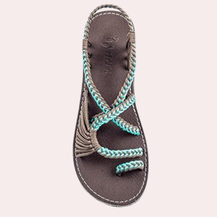 Aliams | Leichte Flache Riemchensandalen mit Offenem Zehendesign für Komfort