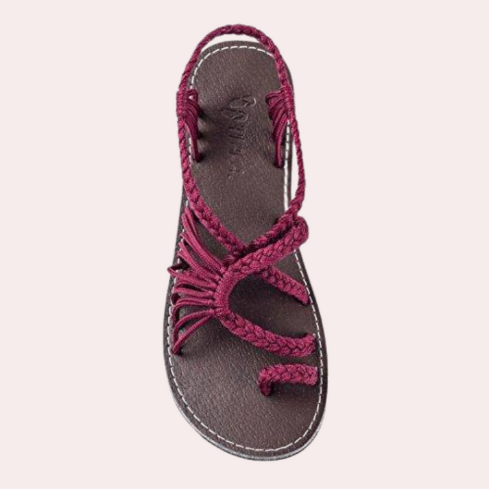 Aliams | Leichte Flache Riemchensandalen mit Offenem Zehendesign für Komfort
