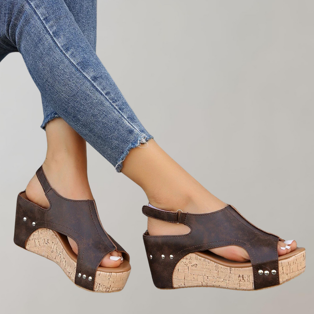 Aliams | Orthopädische Sandalen mit Hohen Absätzen Sandalen Damen Bequem