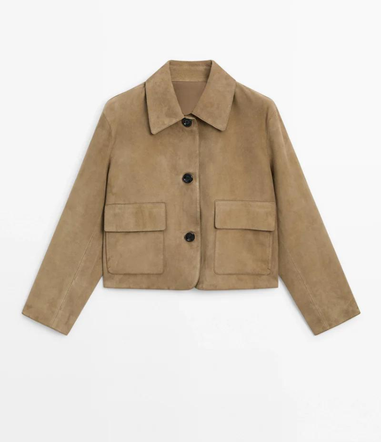 Aliams | Klassische Wildlederjacke
