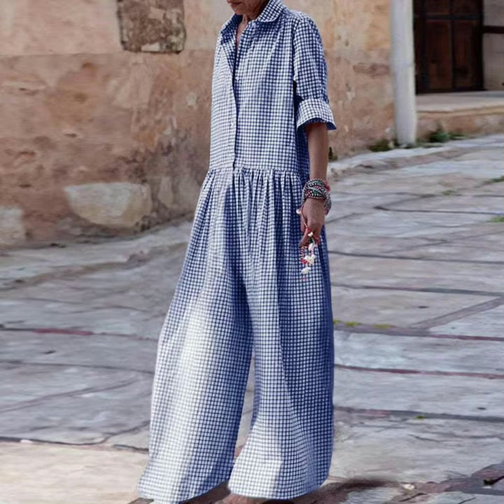 Aliams | Lässiger Weicher Sommerlicher Jumpsuit Damen