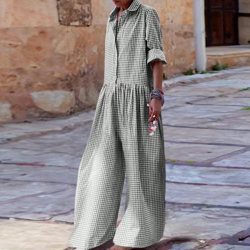 Aliams | Lässiger Weicher Sommerlicher Jumpsuit Damen