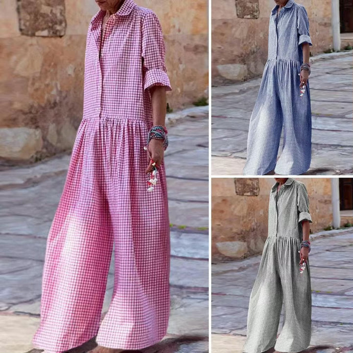 Aliams | Lässiger Weicher Sommerlicher Jumpsuit Damen