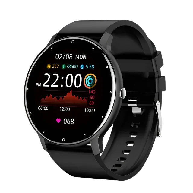 Aliams | Wasserdichte Unisex Smartwatch mit Fitness Tracker und Herzfrequenzmesser