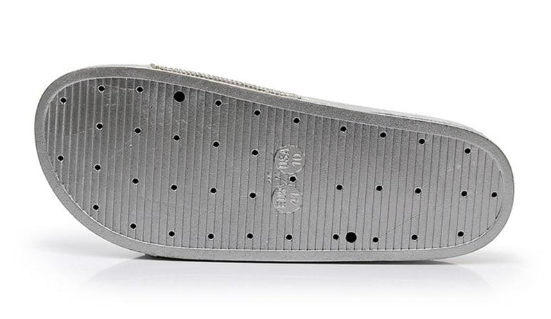 Aliams | Kristall Diamant Slides mit Besatz Sandalen
