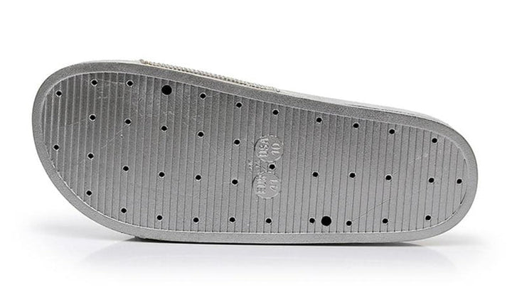 Aliams | Kristall Diamant Slides mit Besatz Sandalen