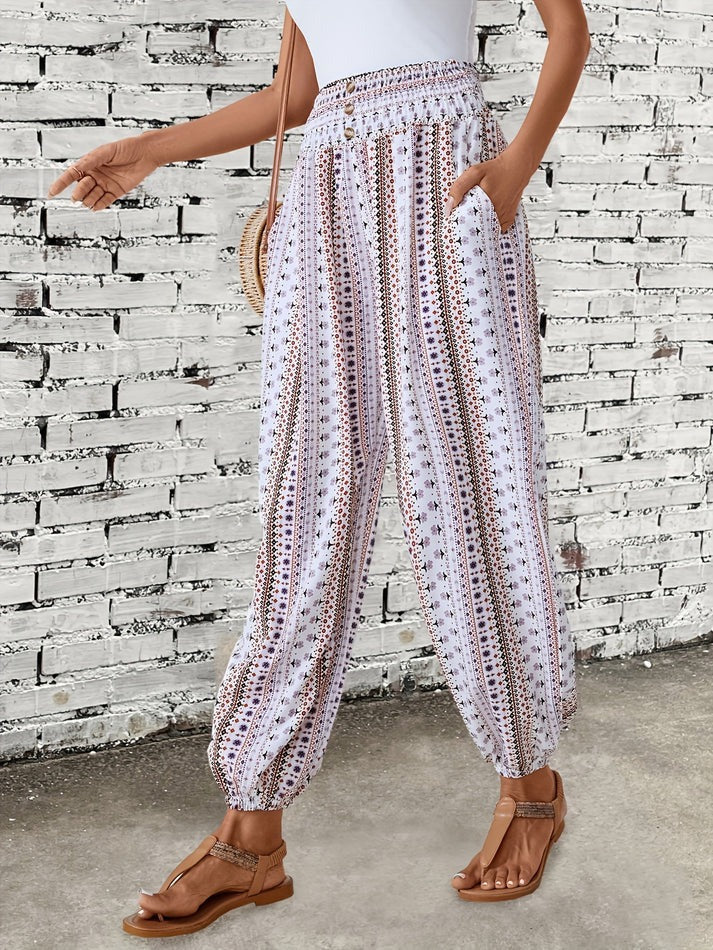 Aliams | Stilvolle Hose mit Boho-Print