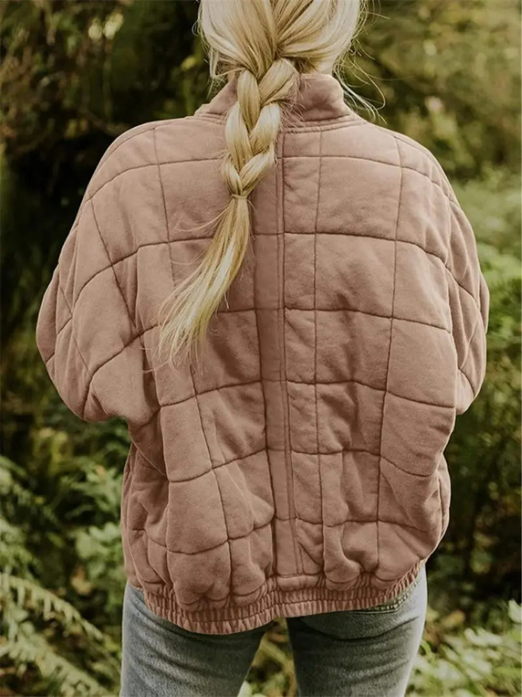 Aliams | Übergangsjacke Übergroße, Verdickte Jacke für Frauen