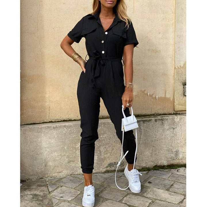 Aliams | Jumpsuit, mit Gürtel, Knöpfen