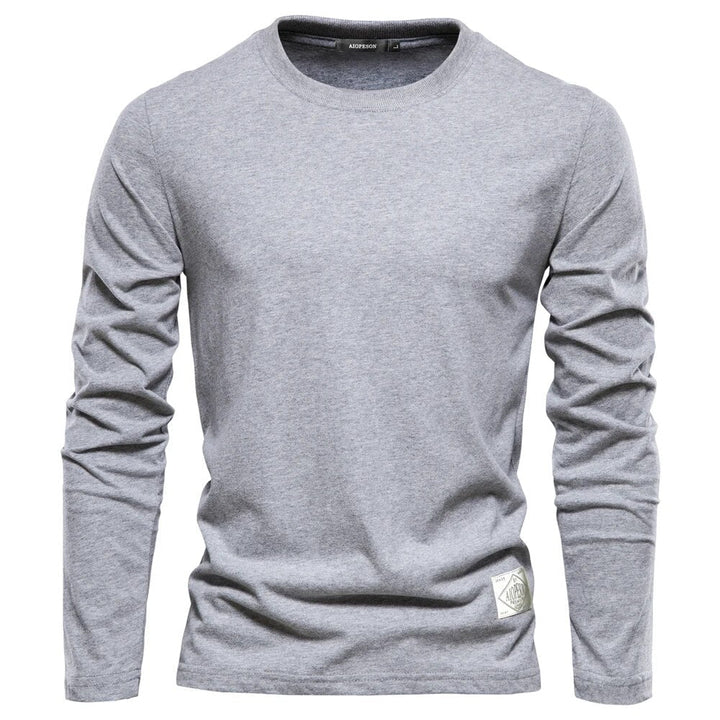 Aliams | Langärmeliges T-Shirt mit O-Ausschnitt