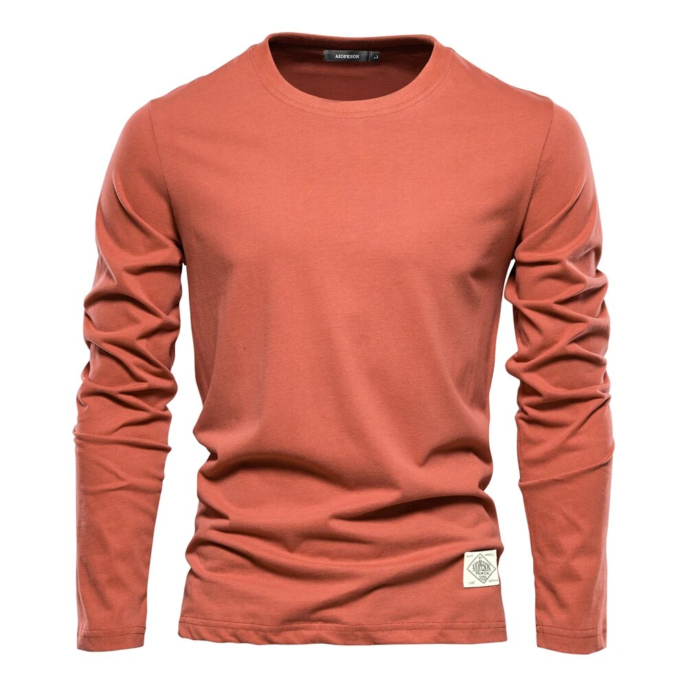 Aliams | Langärmeliges T-Shirt mit O-Ausschnitt