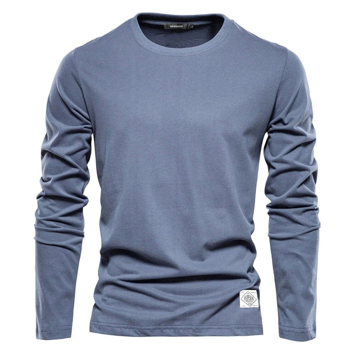 Aliams | Langärmeliges T-Shirt mit O-Ausschnitt