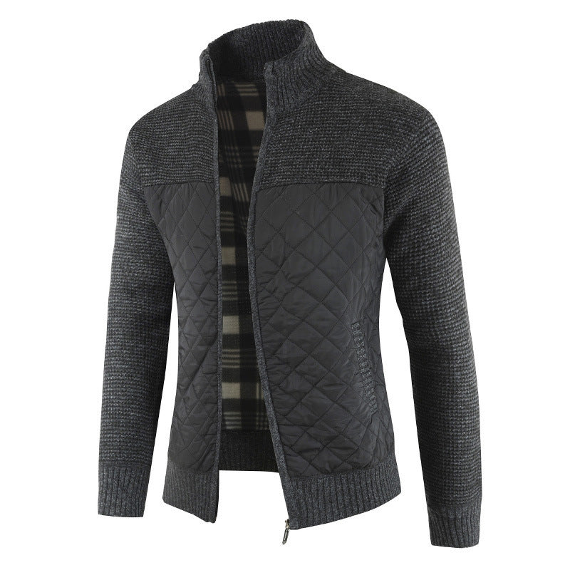 Herren Steppjacke mit Strickdetails Aliams