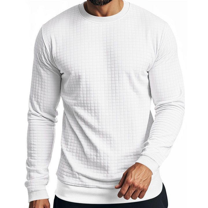 Herren strukturierter Langarm-Pullover Aliams